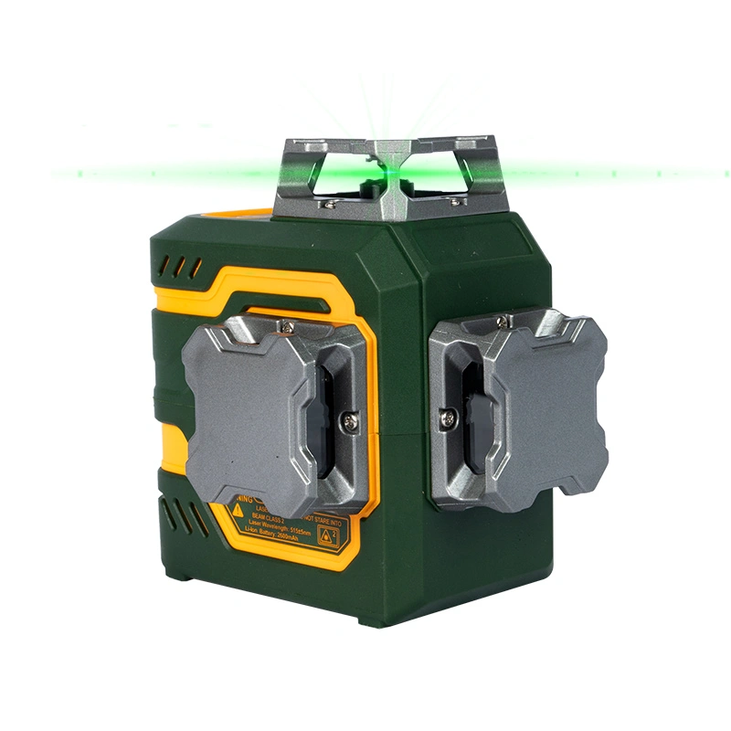 Nivel de láser verde de batería de litio 3D incorporado